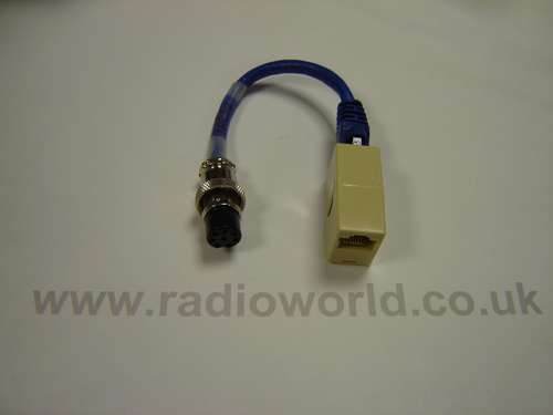 W2ihy yaesu adaptor cable fitted with 8 pin & large modular lead for w2ihy eq's