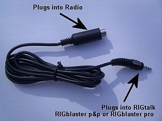 CATMINI/CBL RIGtalk cable for Yaesu FT100/817/857/897 radios