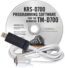 KRS-D700 Programming Software and USB-63 for the Kenwood TM-D700