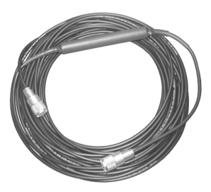 50' coax cable rg-58a with integrated rfi choke