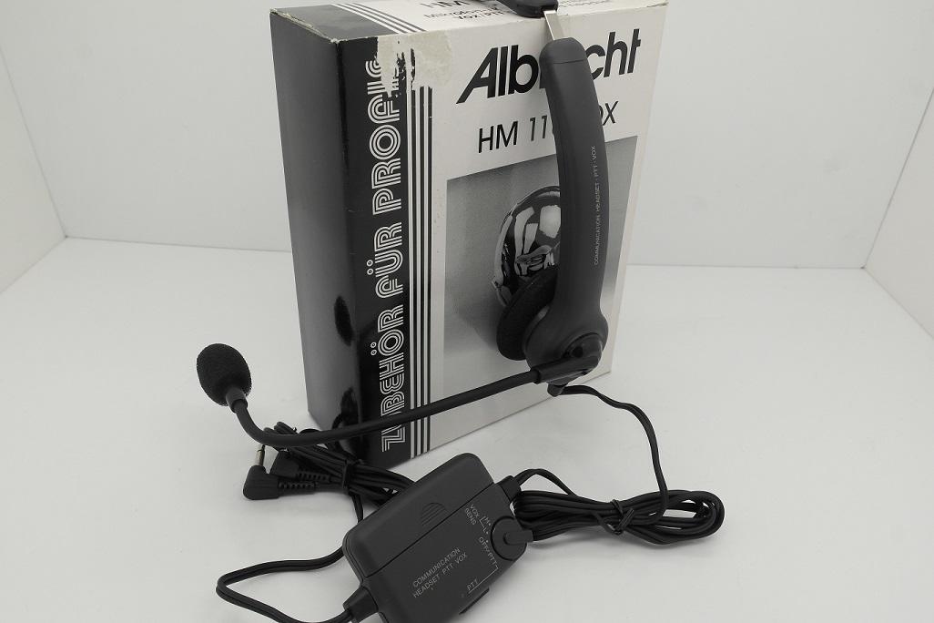 Albrecht HM-110 VOX Headset With Boom Microphone - REDUCED