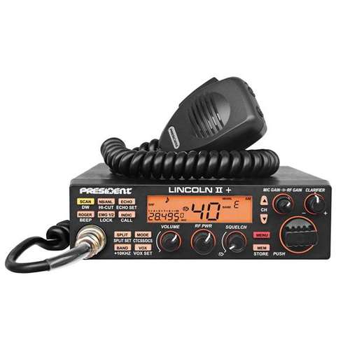 President lincoln 2+ 10m & 12m band radio latest version with vox,