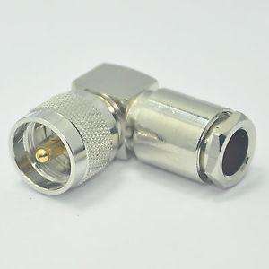 Rg-213 angled  pl 259 male plug right angle clamp rg 213 cable connector