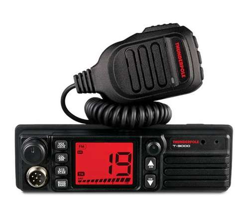 Thunder pole t-3000 cb radio with a front speaker.