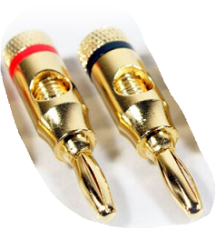 Gold Red and Black Banana Plugs for Ham and CB Radio 1