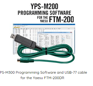Yps-m200 programming software and usb-77 cable for the yaesu ftm-200dr,e