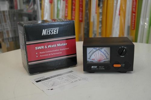 Second Hand Nissei RX-27 26 - 30 MHz Cross Needle Power SWR Meter 1