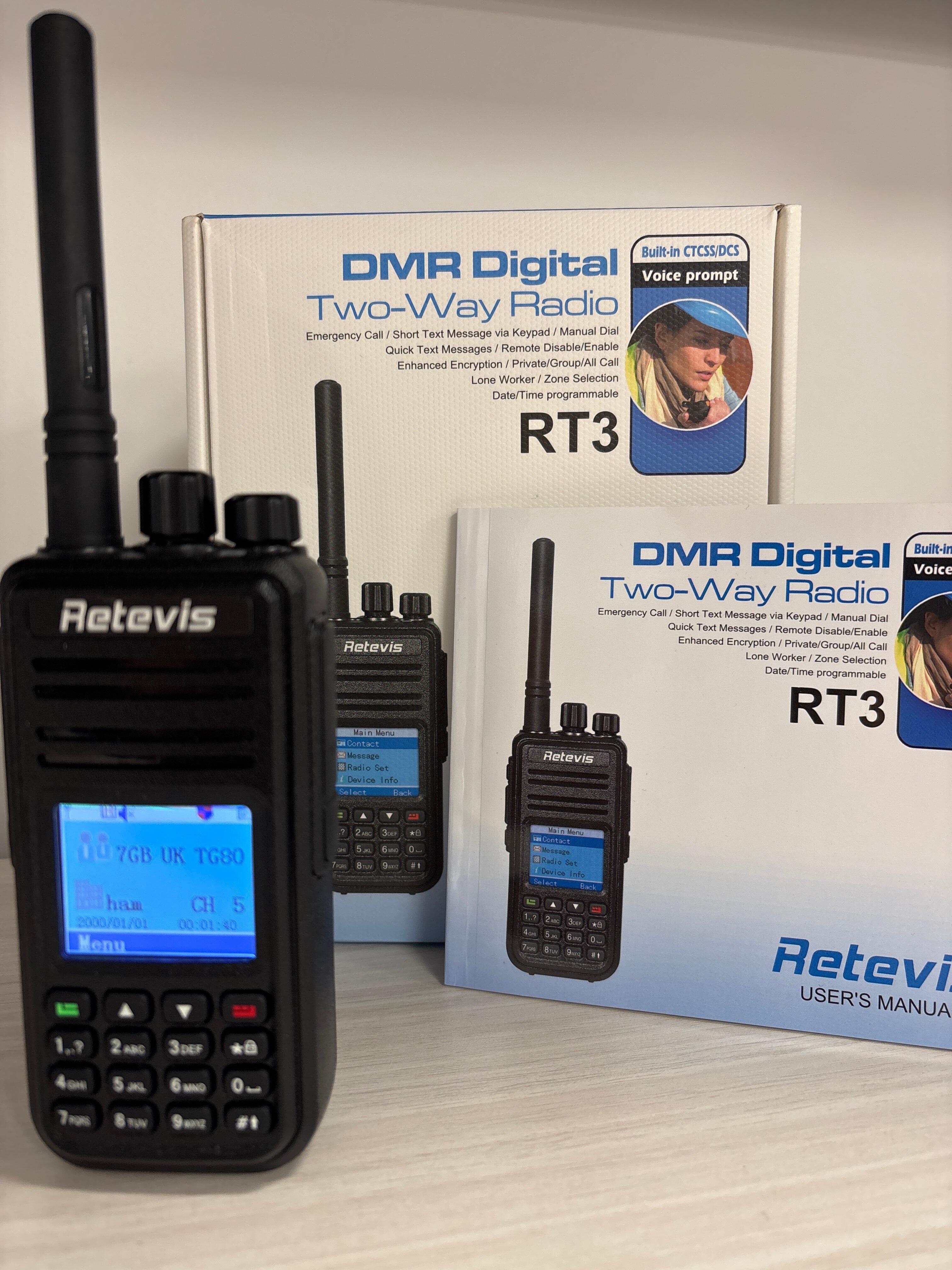 Second Hand Retevis RT3 DMR UHF Handheld Transceiver - Radioworld UK
