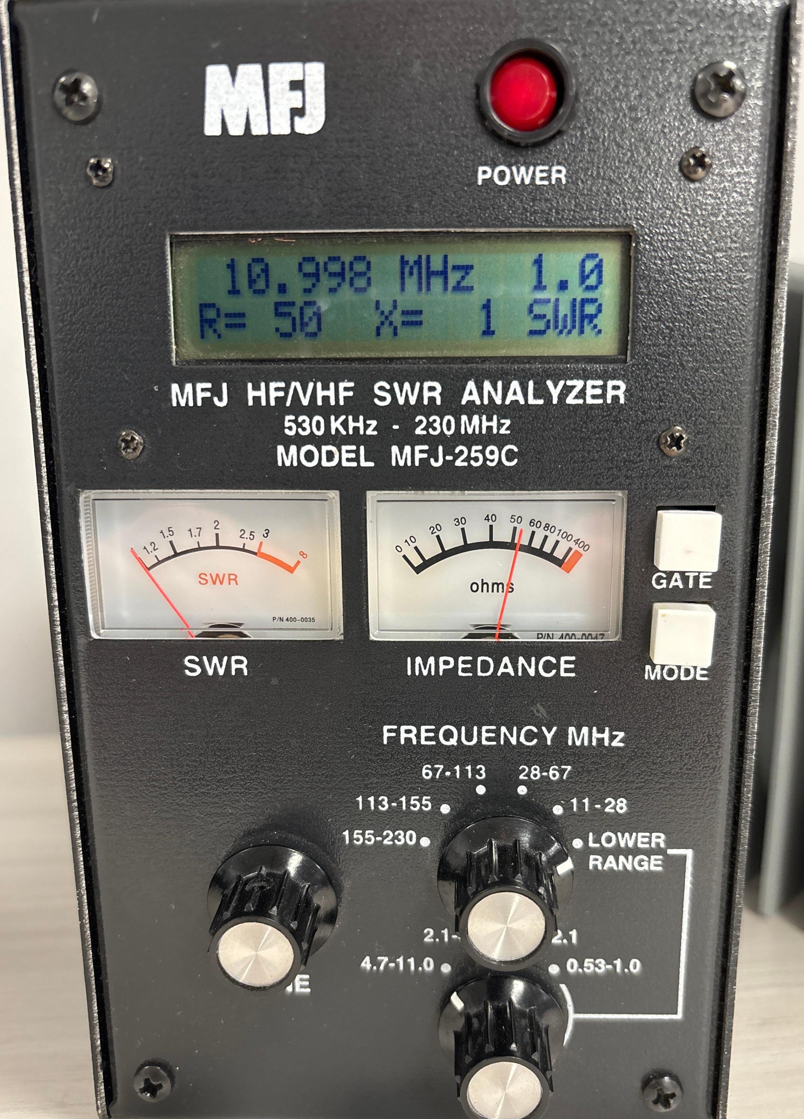 受信機 MFJ-259 SWR Analyzer 1.8-170 MHz 受信機 MFJ-259 SWR Analyzer 1.8-170 MHz 受信機 MFJ-259 SWR