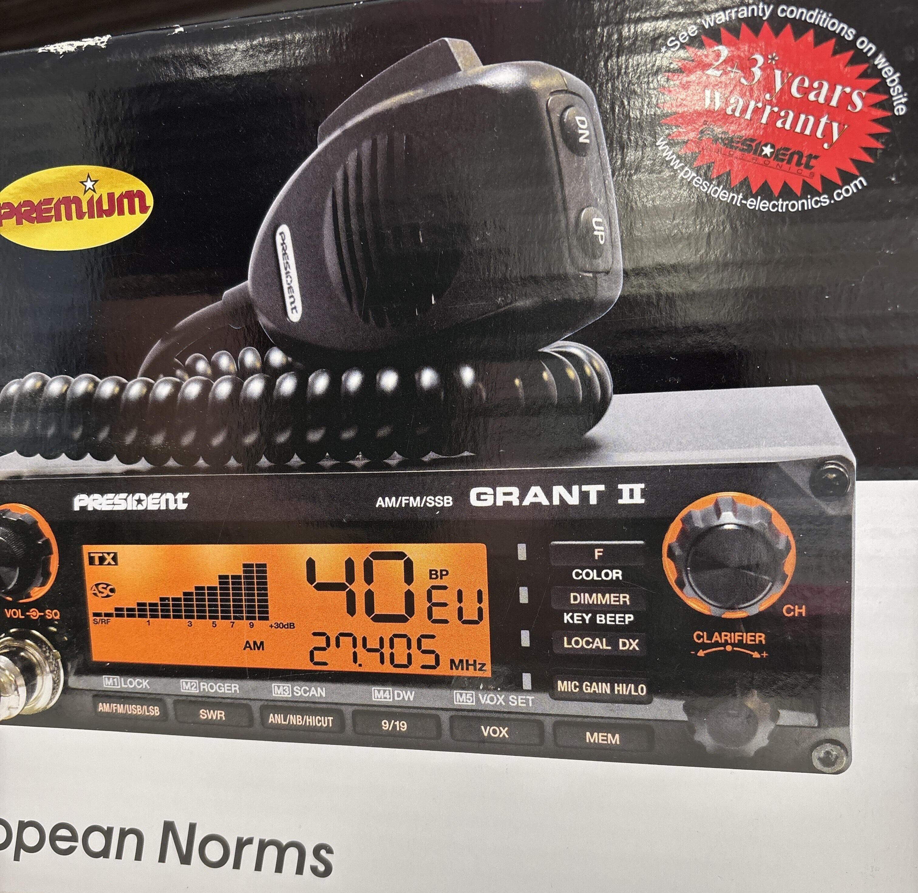 サブ Second Hand President Grant 2 Multimode CB Transceiver - Radioworld UK