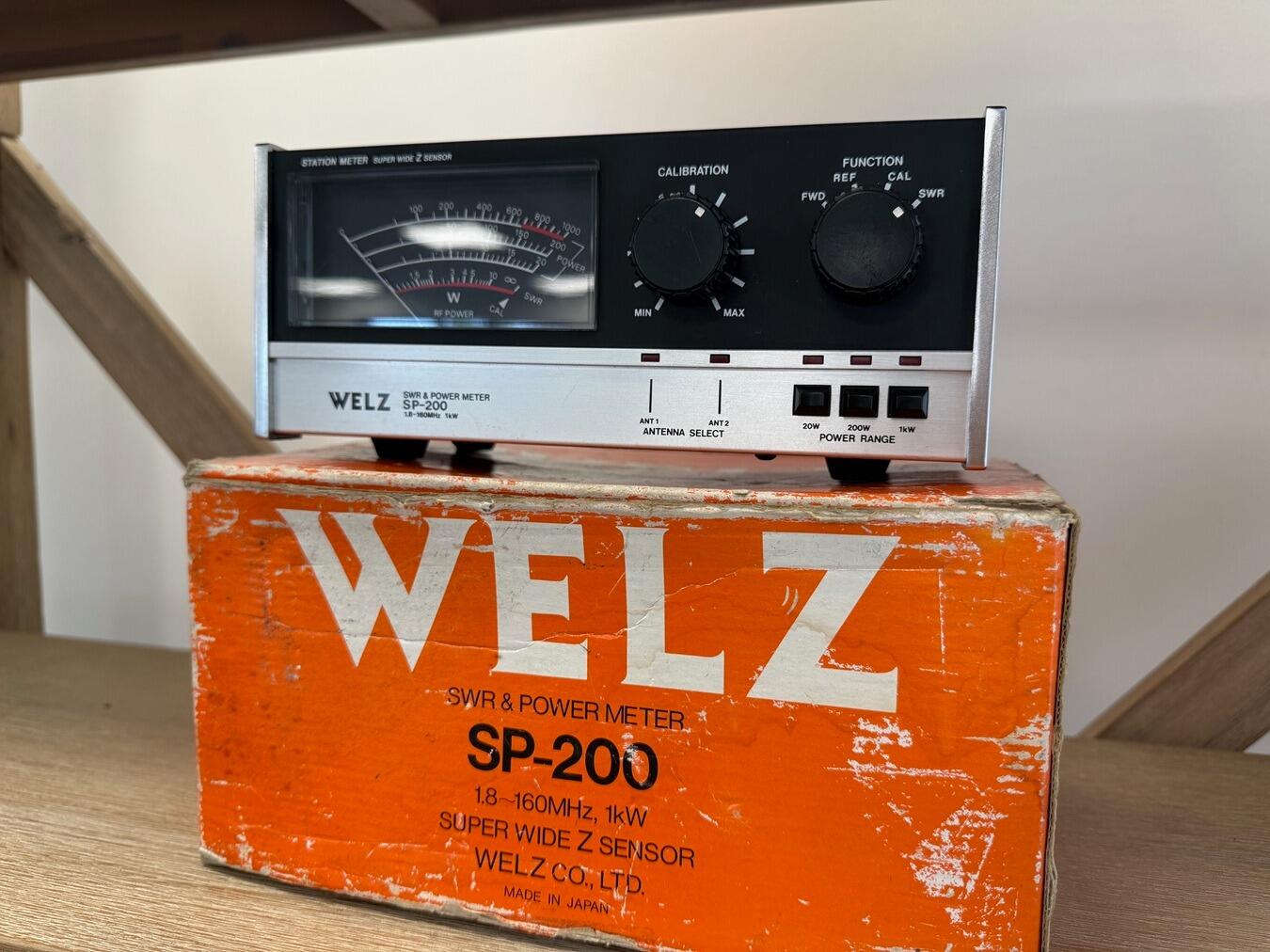 WELZ パワー計 SP-200 Second Hand WELZ SP-200 SWR & Power Meter 1.8–160MHz