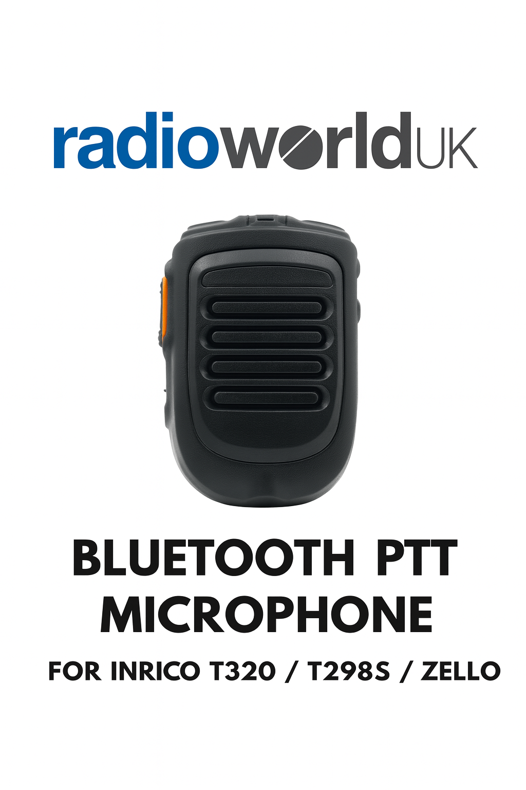 Bluetooth PTT Microphone for Inrico T320/T298S & Zello | Radioworld UK