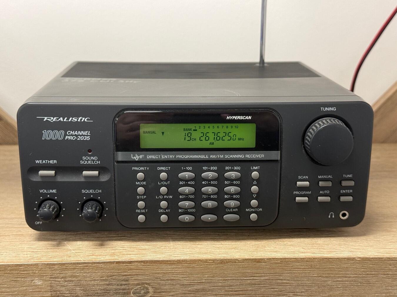 Second Hand Realistic PRO-2035 1000 Channel Base Scanner | Radioworld UK