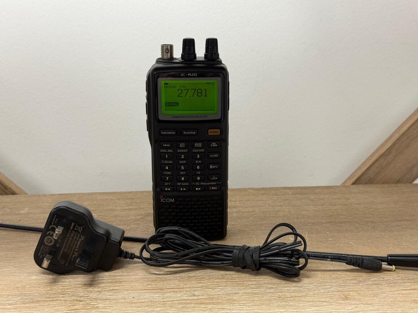 Second Hand Icom IC-R20 Wideband Scanner + BC-156 – Radioworld UK