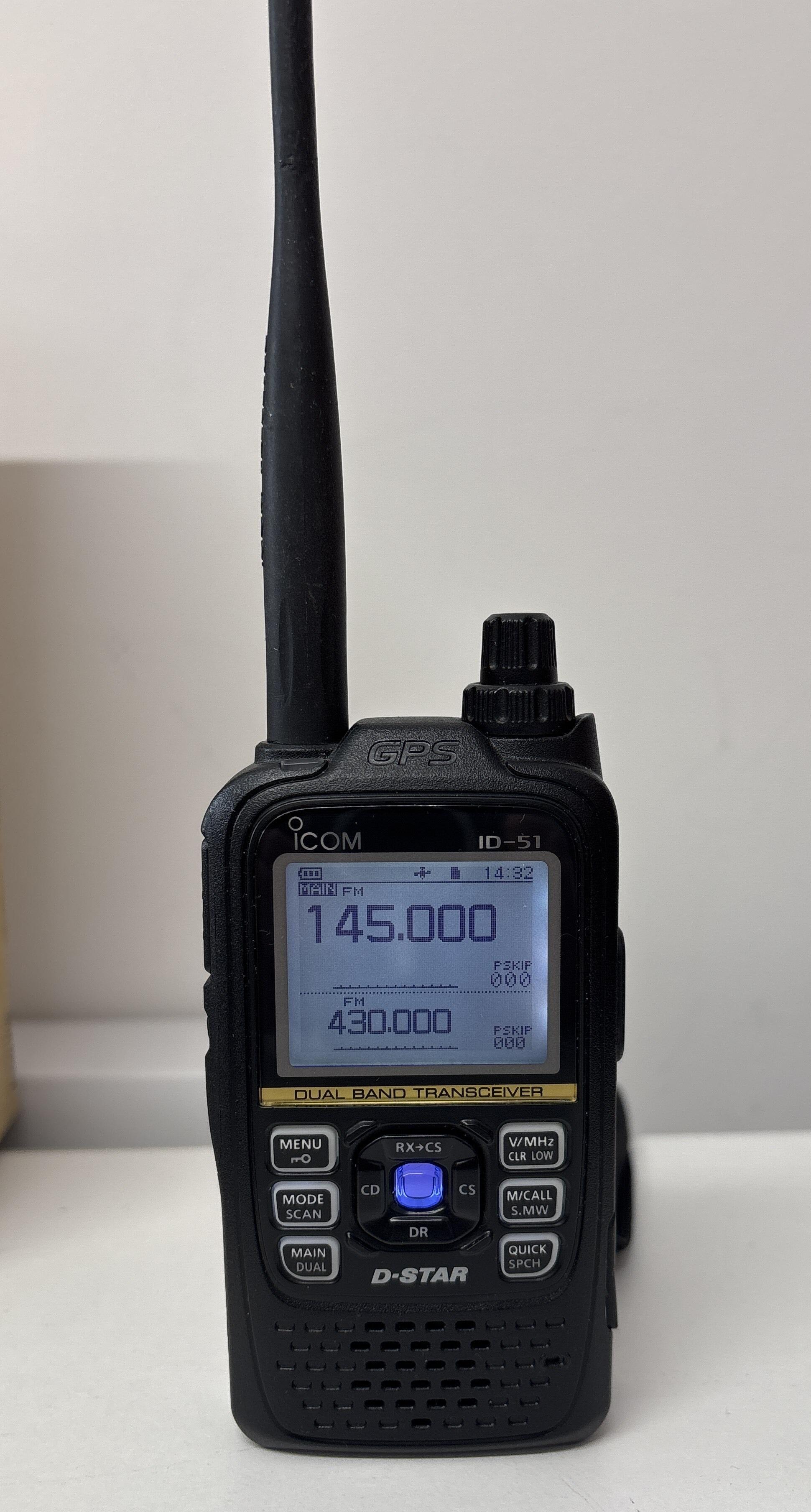 Second Hand Icom IC‑51 PLUS 2 Dual Band D‑STAR Handheld