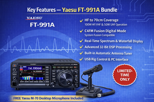 Yaesu FT-857D HF/VHF/UHF Mobile Transceiver with DSP & Separation