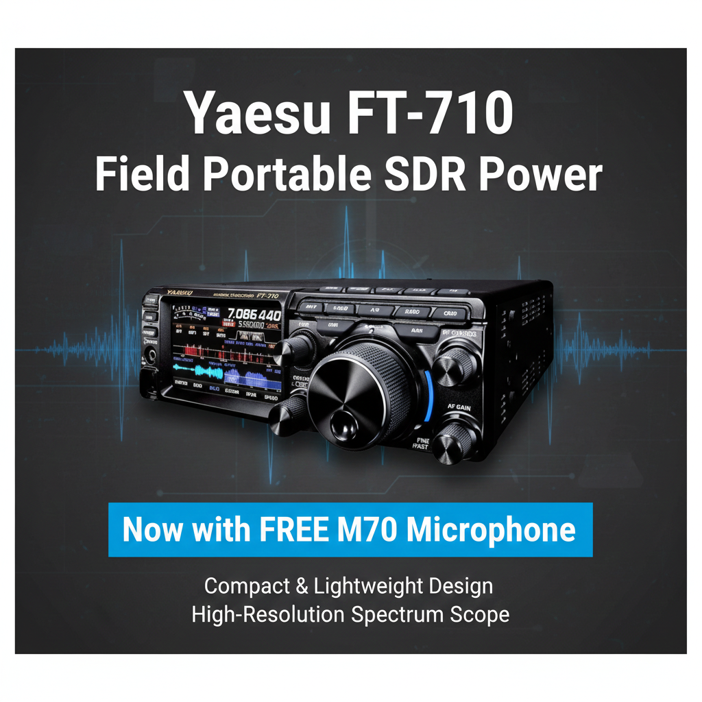 Yaesu FT-710 Field HF SDR Transceiver – Portable 100W Power - Radioworld UK