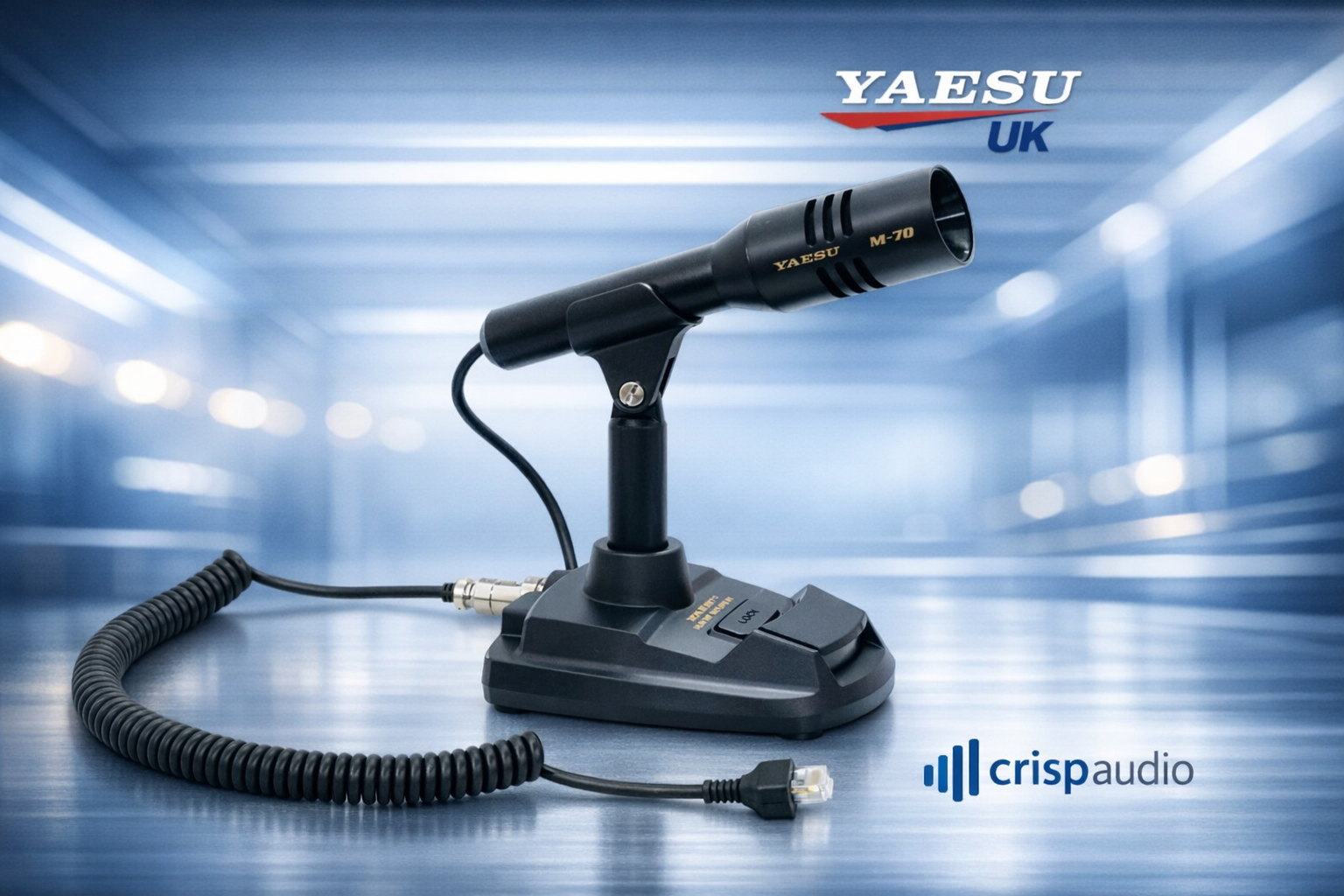 Yaesu M‑70 Desktop Microphone with PTT & Gooseneck | Radioworld UK