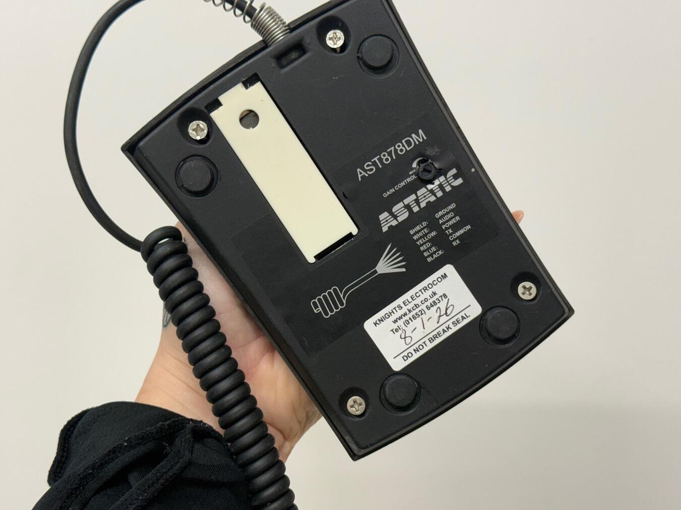 Second Hand Astatic 878DM Desk Microphone 4‑Pin for CRT‑6900 ...