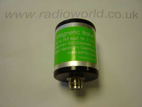 Magnetic balun for internal use with wire antennas mtft-int