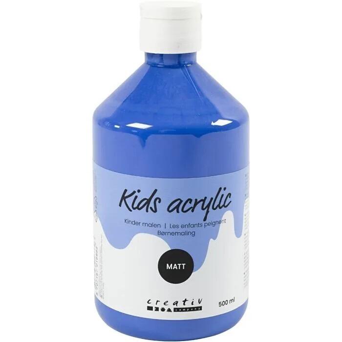Akrylmaling mat blå