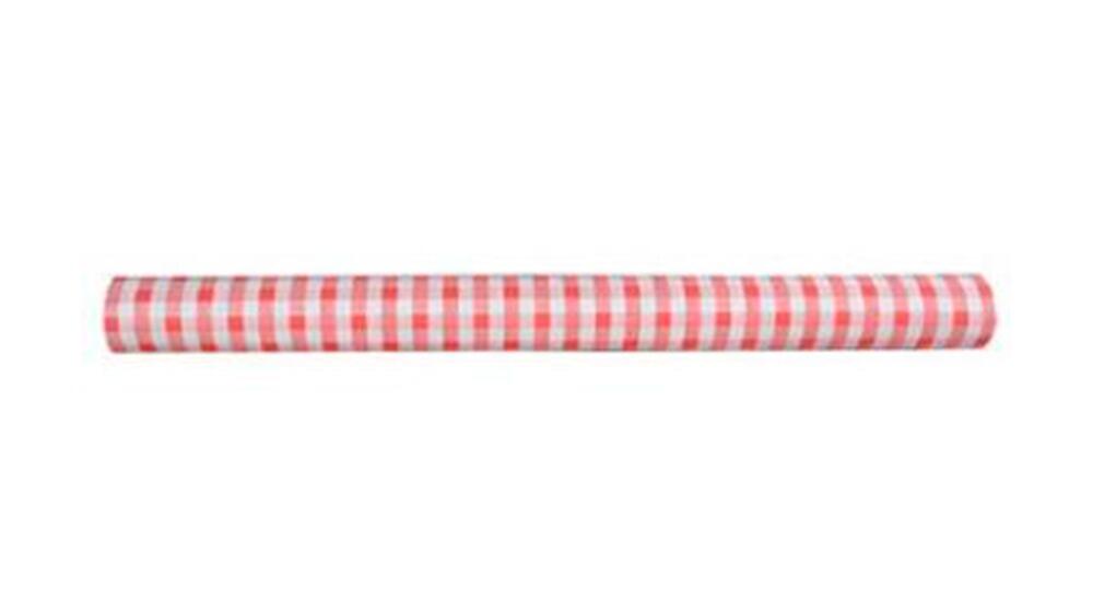 Rulledug rød/hvidternet 1,2 x 50 m Damask