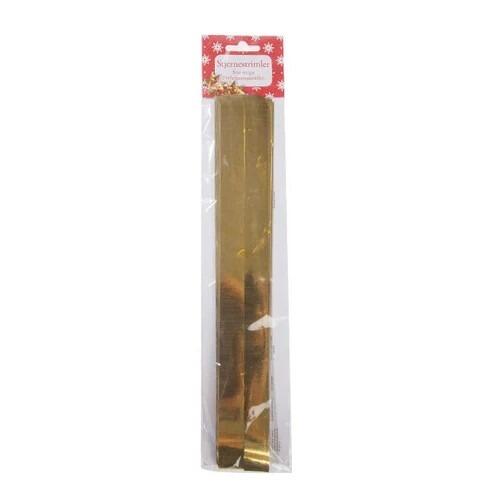 Stjernestrimler guld 12x2cm