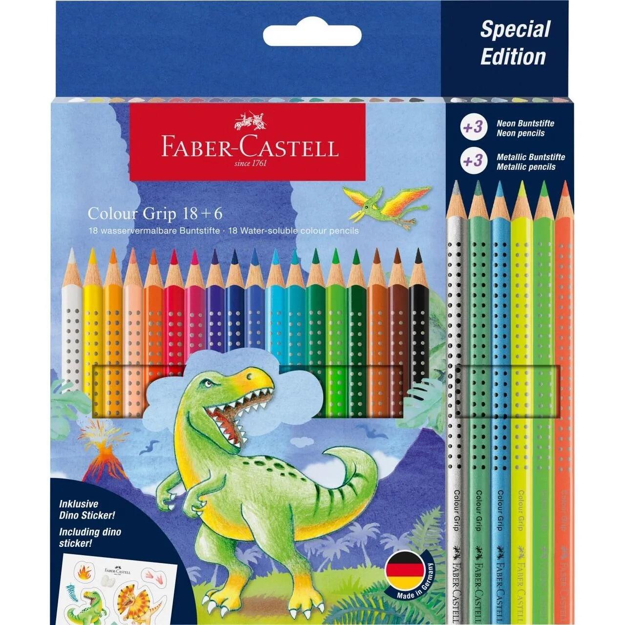 Farveblyanter dinosaur 24 stk.