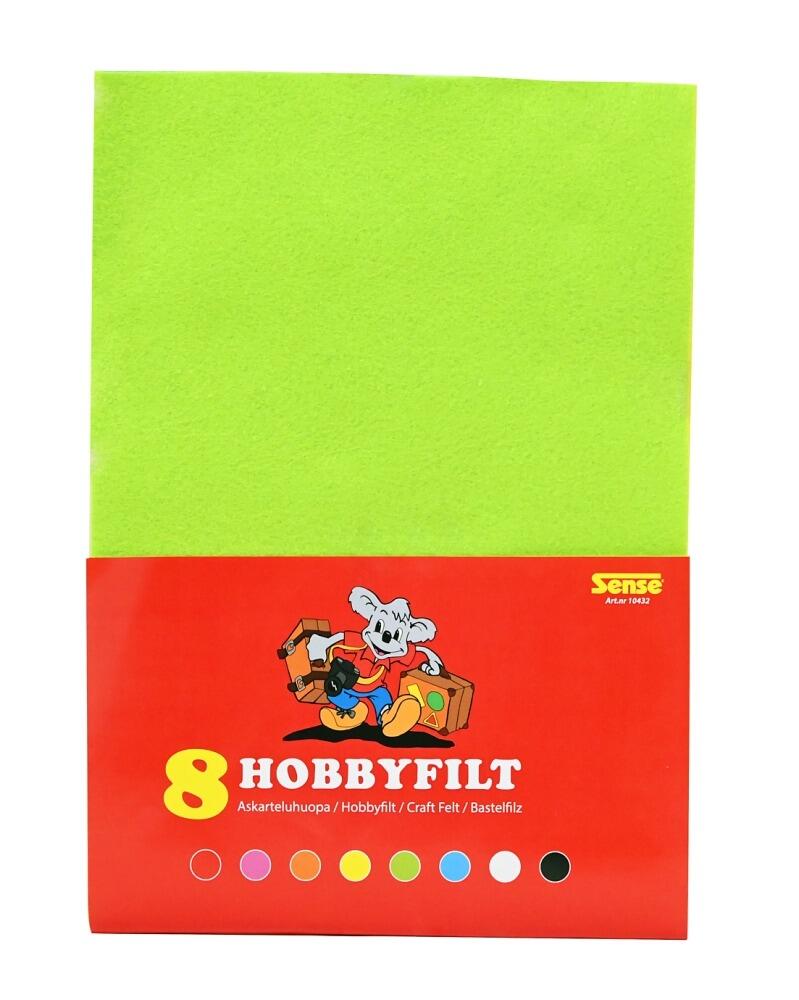 Hobbyfilt A4 8 ass. farver Sense