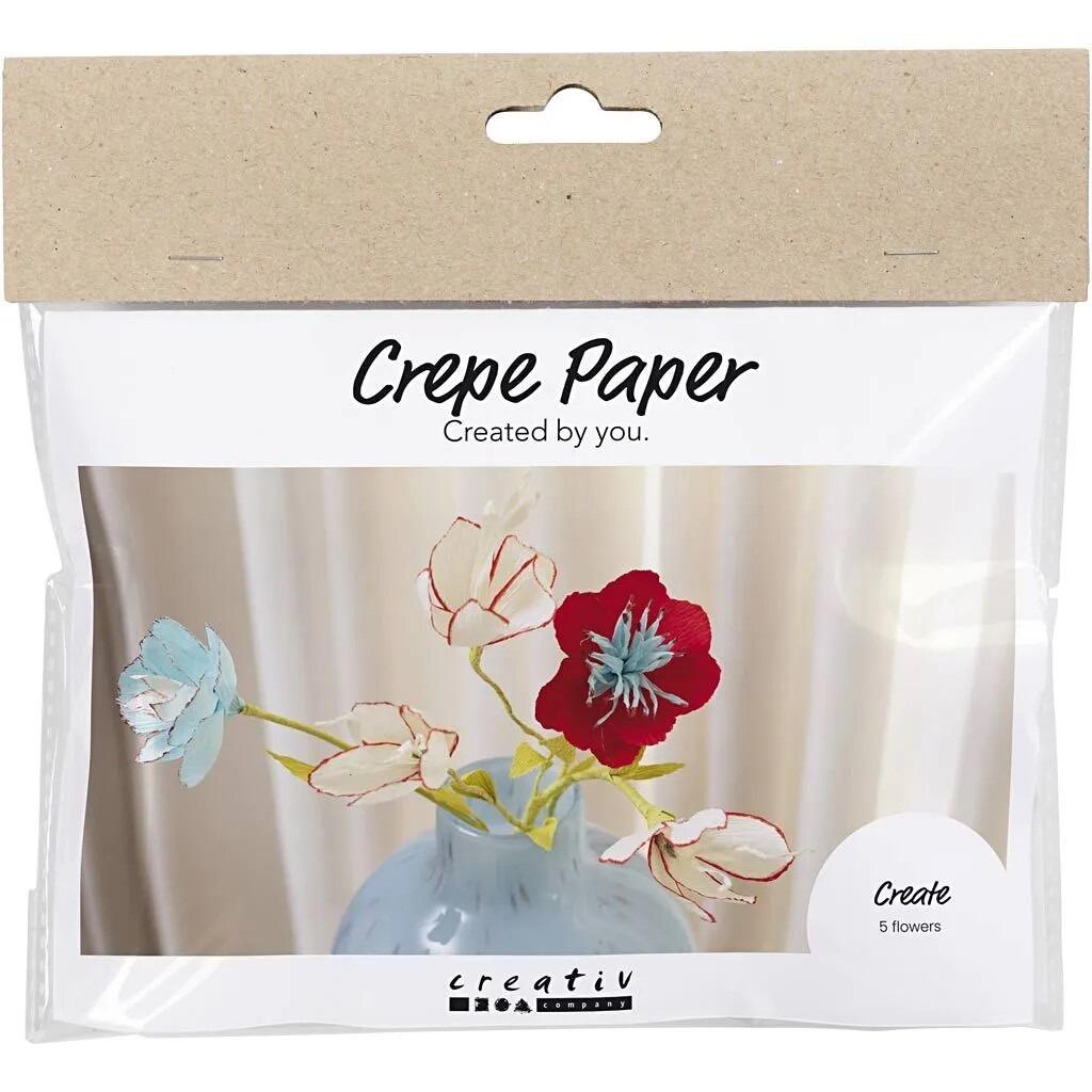 Mini Kit Crepepapir blomstersæt