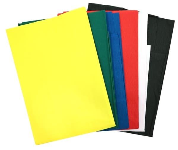 Crepepapir 50x250cm ass. farver 6 ark Sense