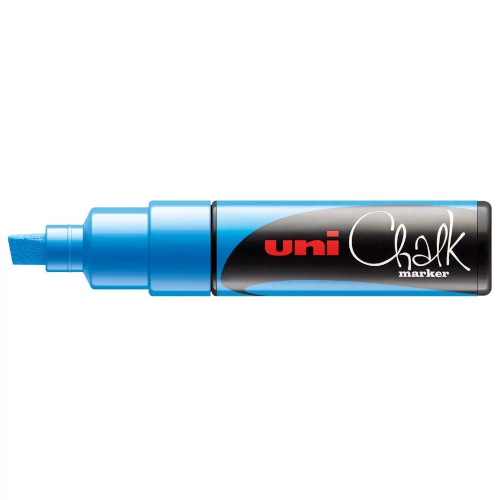 Uni Chalkmarker 8,0mm lyseblå