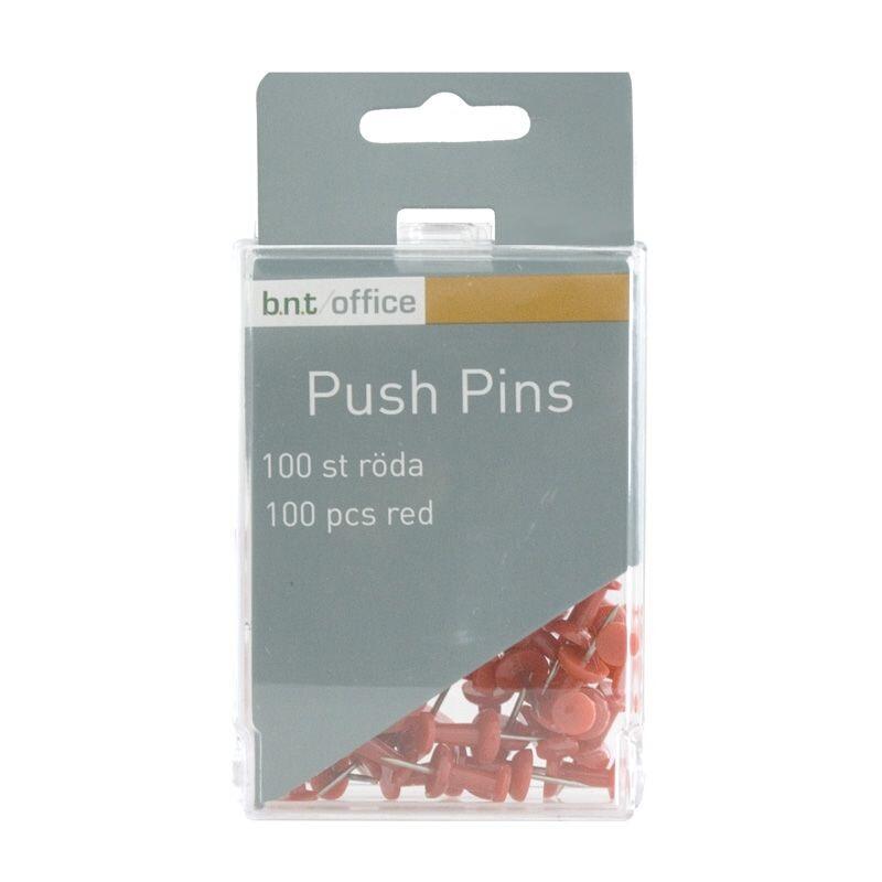 Push pins rød 100 stk