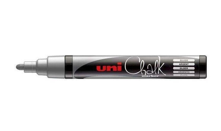 Uni Chalkmarker 1,8-2,5mm sølv
