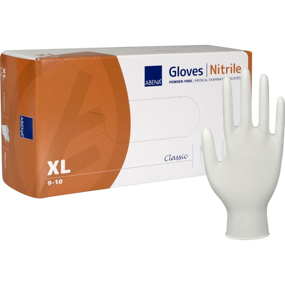 Handske XL nitril hvid Abena