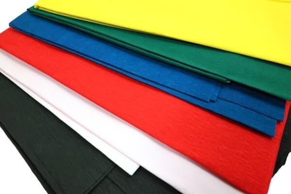 Crepepapir 50x250cm ass. farver 6 ark Sense