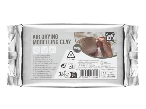 Selvhærdende ler 500g hvid