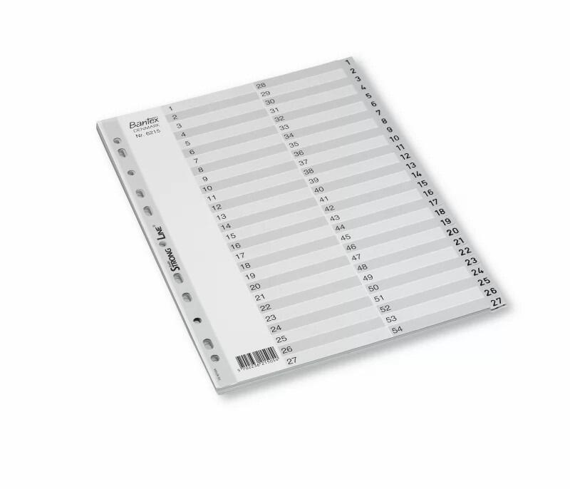 Register Bantex A4 1-54 grå