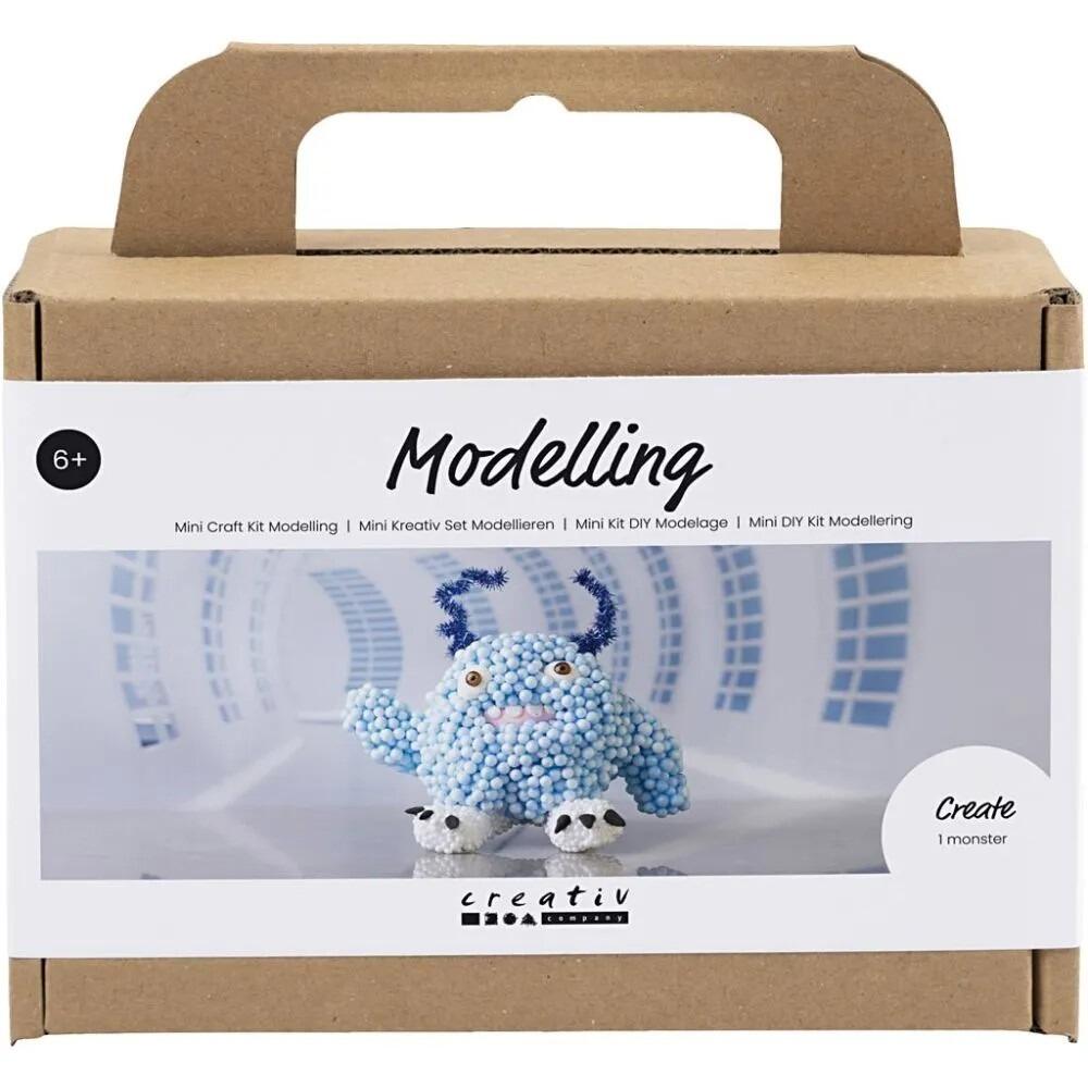 Mini DIY Modellering blå monste