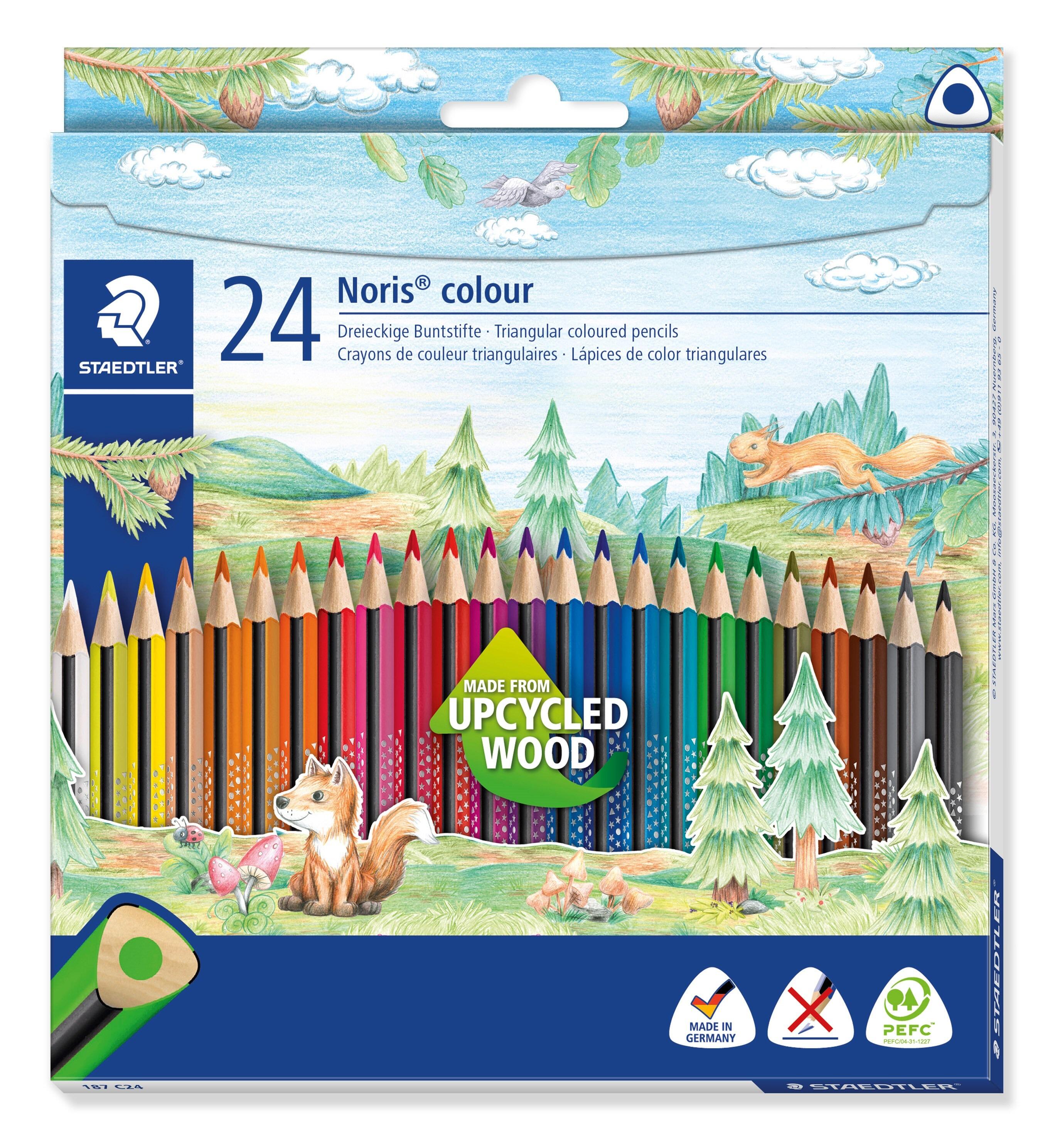 Blyant Noris Colour 24 stk. 3 kantet