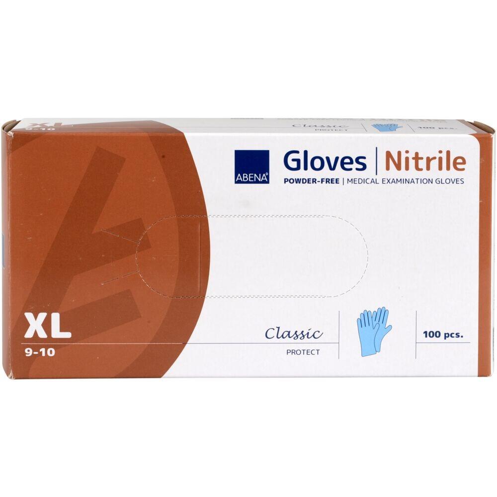 Handske XL nitril blå 100 stk.