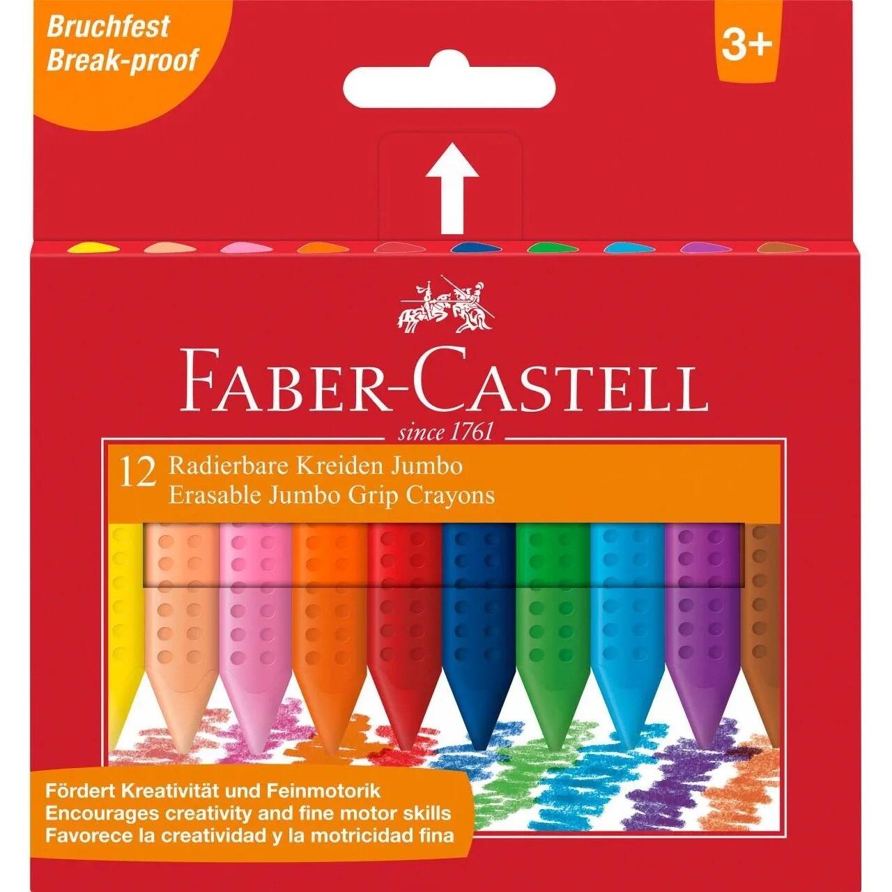 Plastkridt grip Faber-Castell