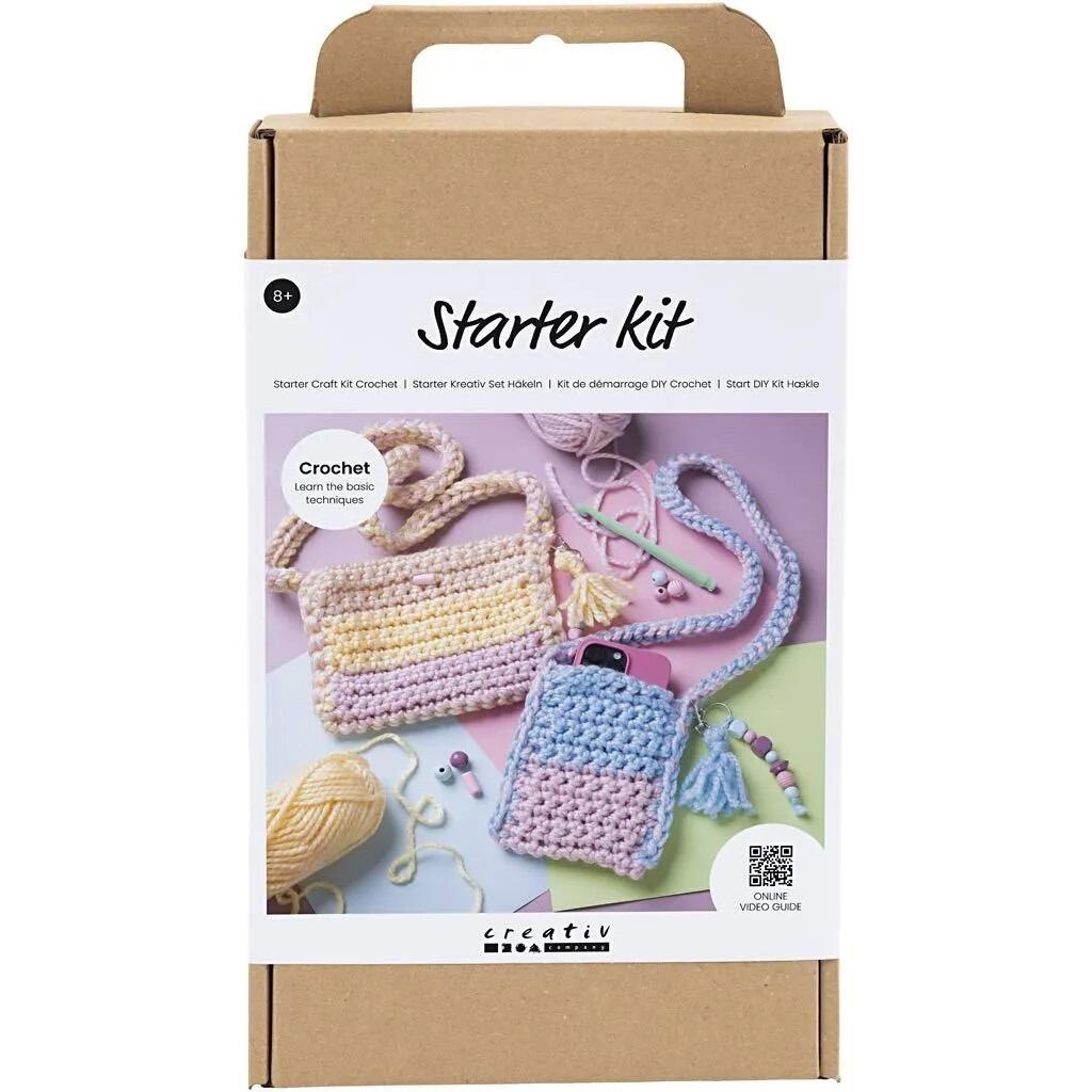 Start DIY KIT hækle taske