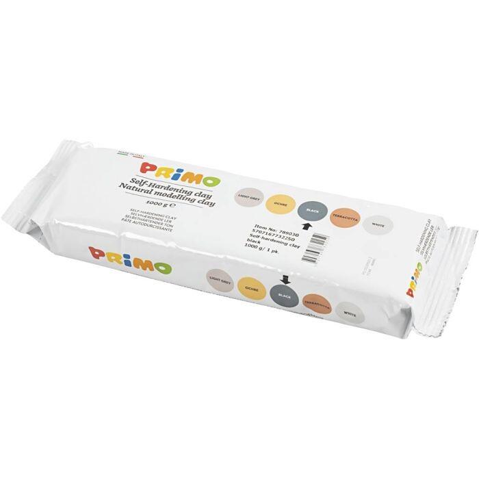 Selvhærdende ler 1 kg Sort