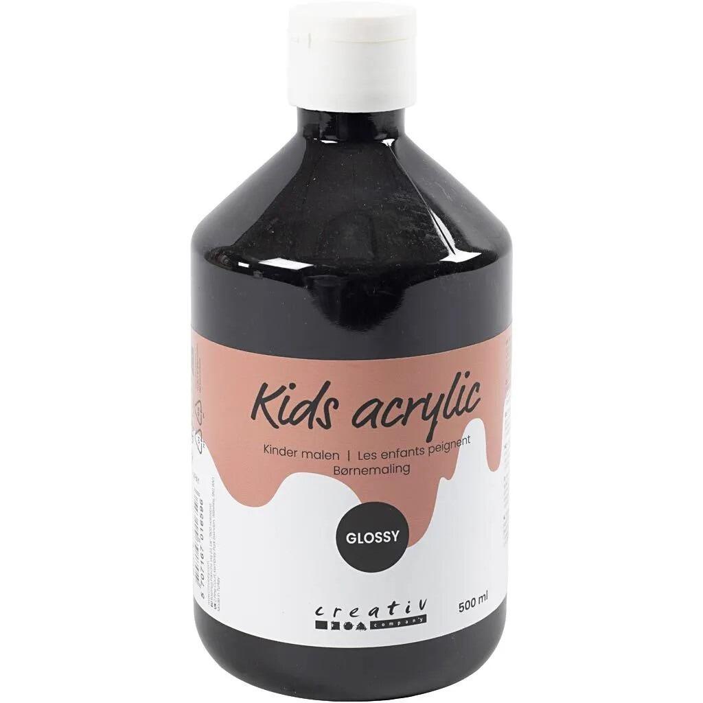 Akrylmaling sort 500ml