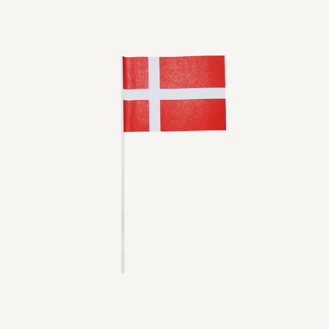 Flag 30 cm på plastpind 10 stk.