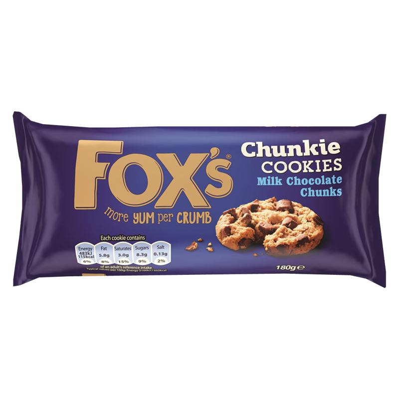Fox's Chunkie Milk Chocolate Chip Cookies