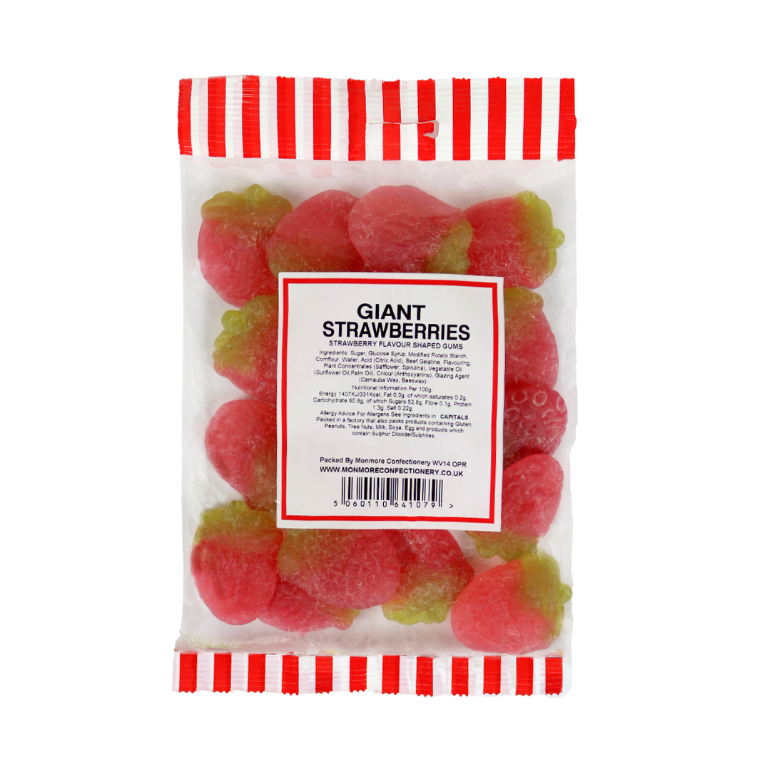 Monmore giant strawberry sweets