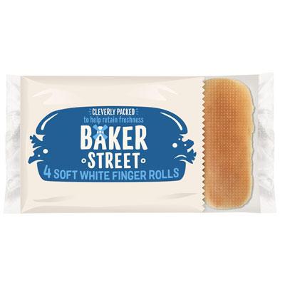 Baker Street Soft White Finger Rolls