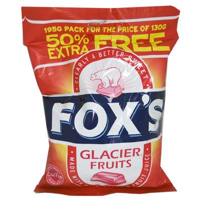 Fox's Glacier Fruits 195g x1